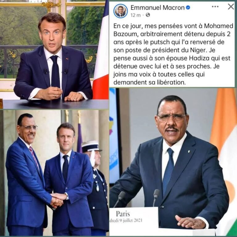Larmes de crocodile à l’Élysée : Macron déstabilisé par la chute de ses pions en Afrique demande la libération de Bazoum