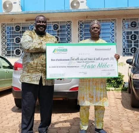 Faso Mêbo à Bobo-Dioulasso : COGEB INTERNATIONAL SA donne 3500 tonnes de sable pour bâtir le Burkina nouveau