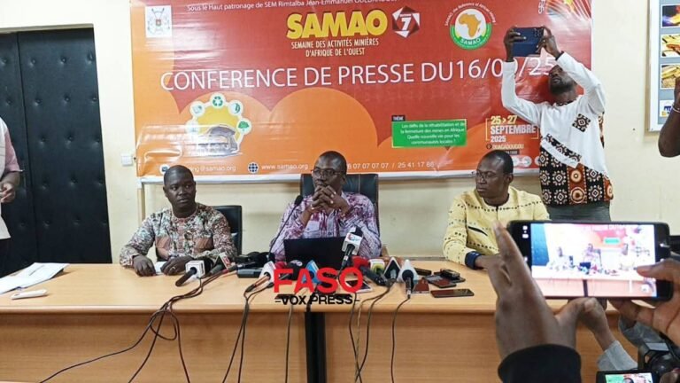 Ouagadougou accueille la SAMAO 2025 du 25 au 27 septembre : plus de 2 000 participants attendus pour booster le secteur minier