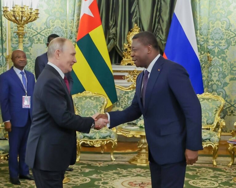 [#Togo_Russie] Faure Gnassingbé au Kremlin pour sceller une nouvelle ère de coopération