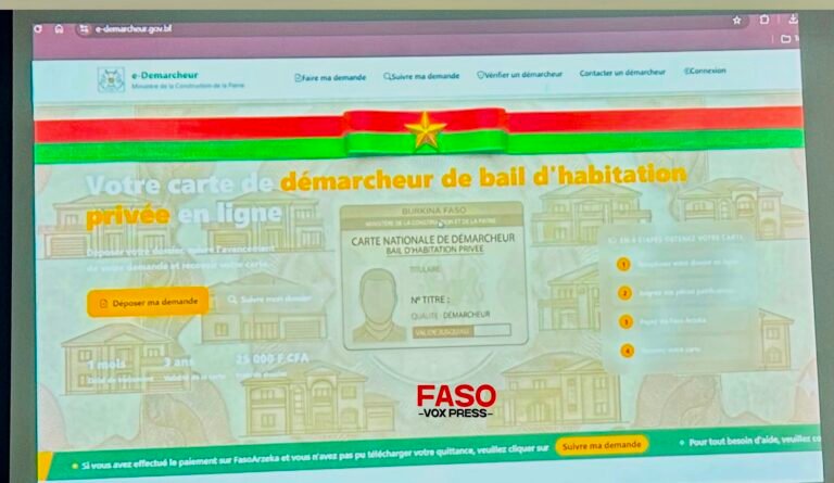 Burkina Faso: la plateforme e-Démarcheur lancée pour assainir le secteur du bail d’habitation privée