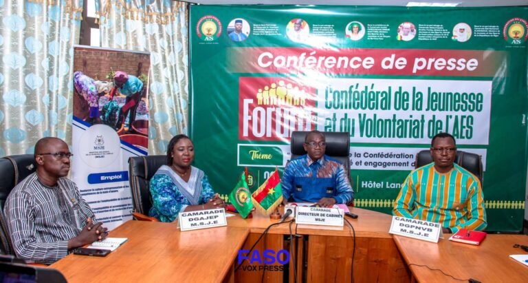 Burkina Faso/Forum confédéral de la Jeunesse et du Volontariat de l’AES : plus de 1 000 jeunes de l’AES et 300 délégués de structures de jeunesse attendus à Ouagadougou
