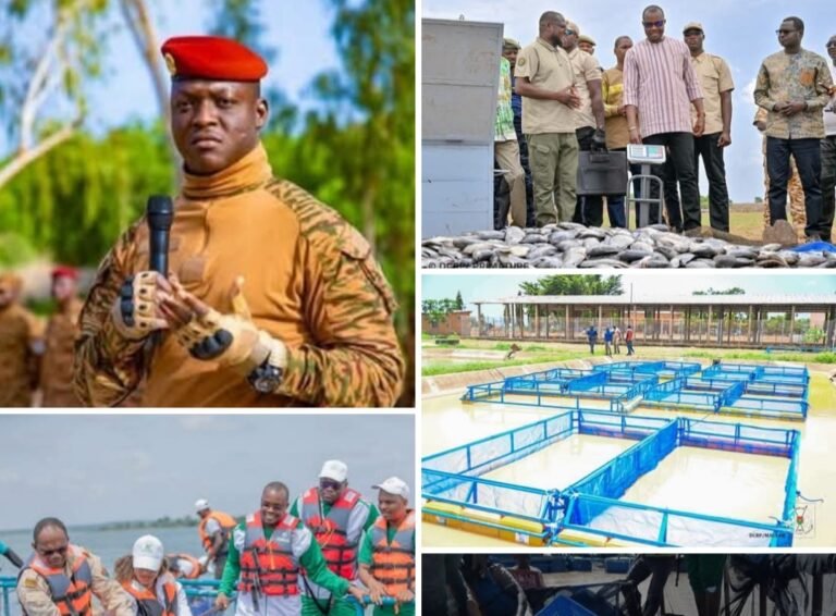 Souveraineté alimentaire : la pisciculture en cages flottantes devient une réalité tangible sous le leadership du Camarade Capitaine Ibrahim TRAORE